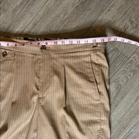 Murano Classic Beige Pinstripe Suit for Men-medium, 30x32 - Picture 10 of 13